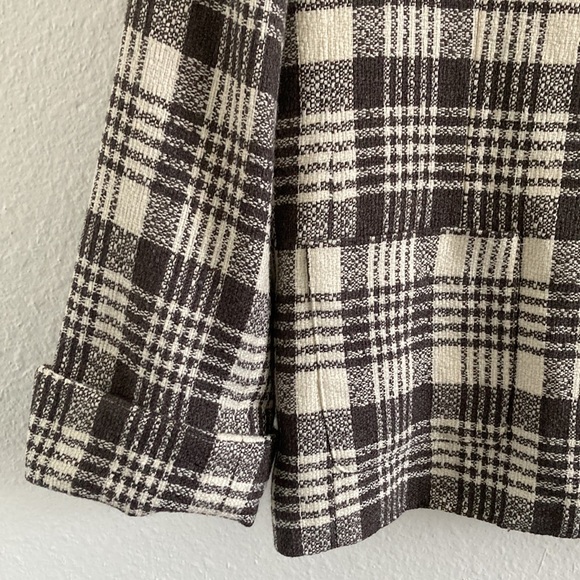 Evan-Picone Wool Blend Plaid Blazer 12 - Picture 4 of 9